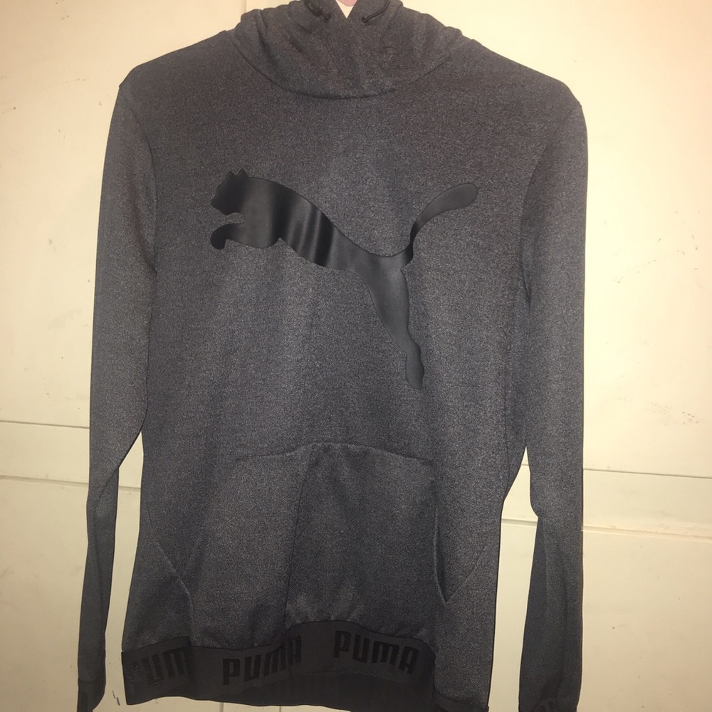 Dark Grey Puma Pullover Hoodie